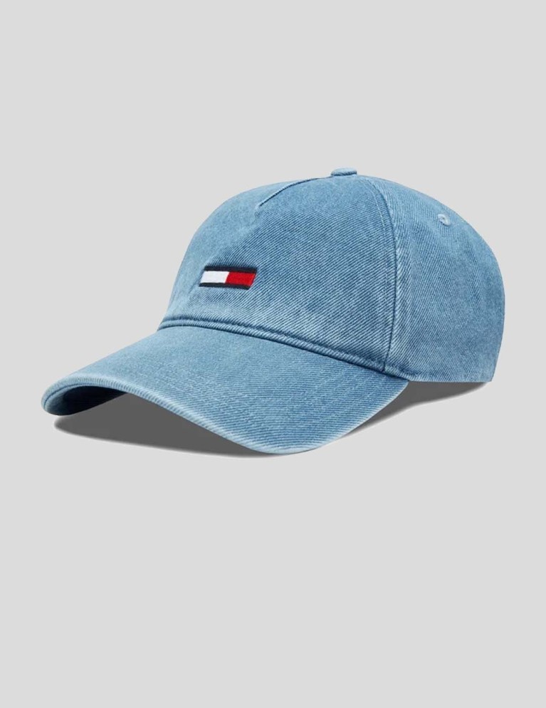 Cappello TOMMY JEANS flag denim cap denim
